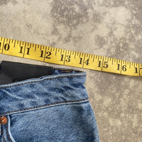 House of Harlow 1960 High Rise Mom Midi Jean Shorts Women Size 26 New‎ - Picture 3 of 13